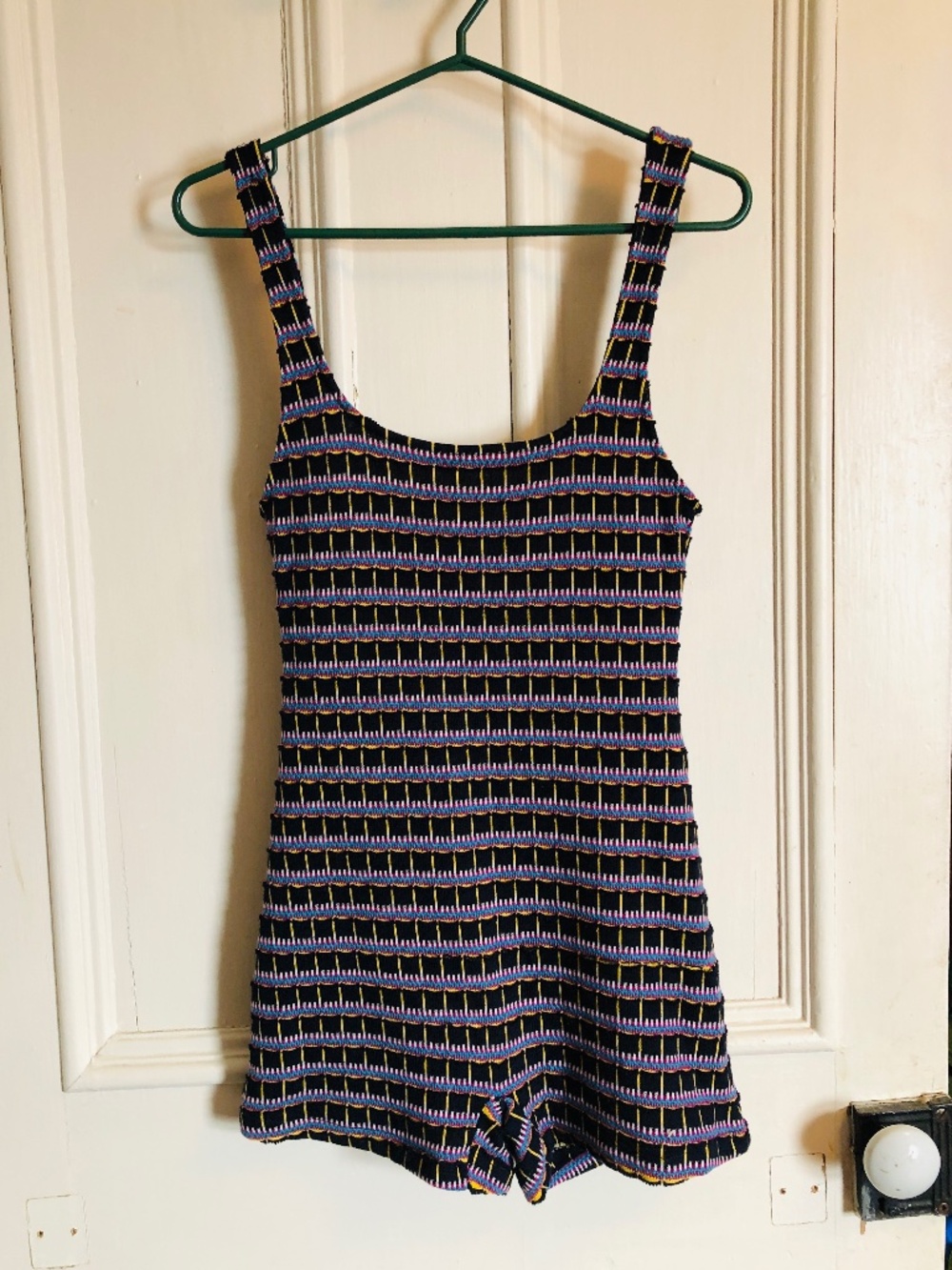Zara Jacquard Knit Romper